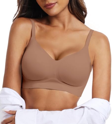 OEAK Womens Wireless Jelly Bras Comfortable Gel Bra Everyday Tshirt Bras