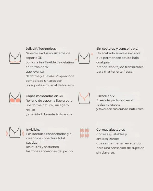 Sujetador Sin Aros Reafirmante Shapeher